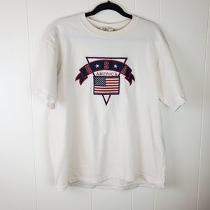 Top Threads USA Vintage American Flag Tshirt